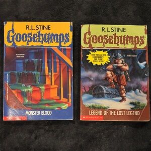R.L. Stine Goosebumps Book Lot 3 & 47- Monster Blood & Legend of the Lost Legend